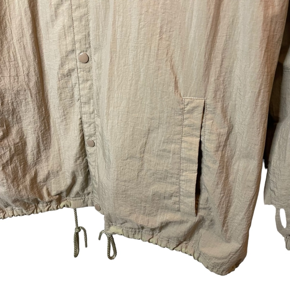 Sean John Jacket Men’s 2XL Beige Snap Buttons Hip Hop Streetwear Varsity - Picture 6 of 7
